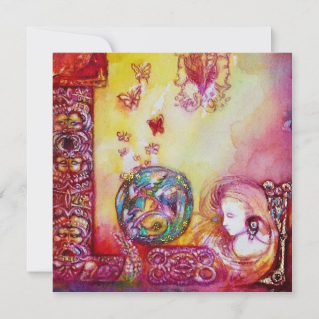 FAIRE-PART JARDIN DES OMBRES PERDUES, DES FOYERS ET DES PAPIE (Devant)