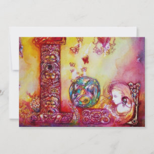 FAIRE-PART JARDIN DES OMBRES PERDUES MAGIE PAPILLON PLANTE