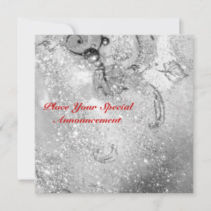 FAIRE-PART JARDIN DES OMBRES PERDUES / MONOGRAMME DE PAPILLON