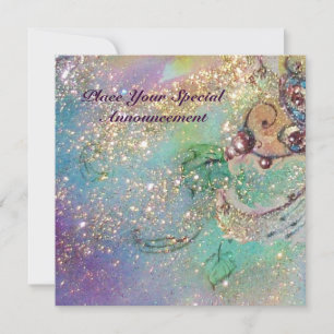 FAIRE-PART JARDIN DES OMBRES PERDUES / MONOGRAMME DE PAPILLON