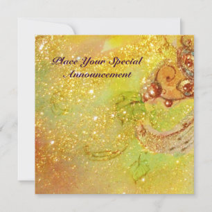 FAIRE-PART JARDIN DES OMBRES PERDUES / MONOGRAMME PAPILLON