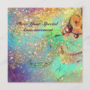 FAIRE-PART JARDIN DES OMBRES PERDUES / MONOGRAMME PAPILLON