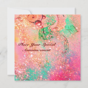 FAIRE-PART JARDIN DES OMBRES PERDUES / MONOGRAMME PAPILLON