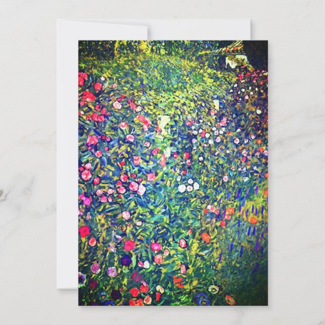 Faire-part Jardin italien Gustav Klimt (Devant)