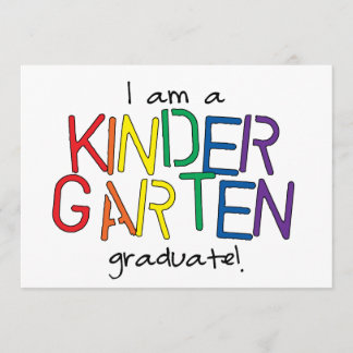 Faire-part Je suis diplômé de la maternelle