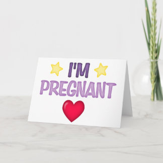 Faire-part Je suis enceinte