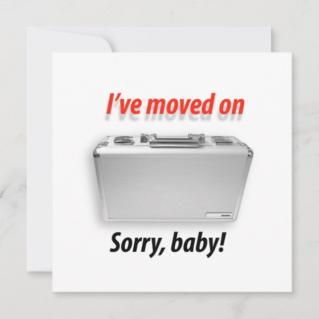 Faire-part Je suis passé à autre chose (Devant)