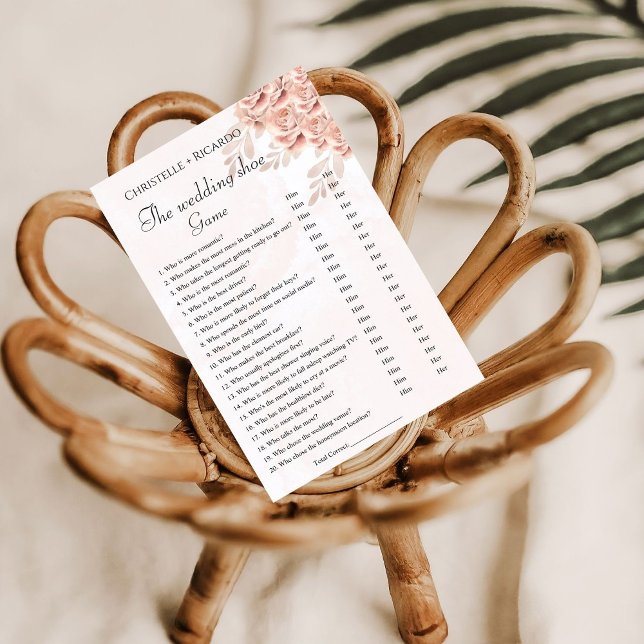 Faire-part jeu de chaussures mariage jeu de bachelorette jeu  (Créateur téléchargé)