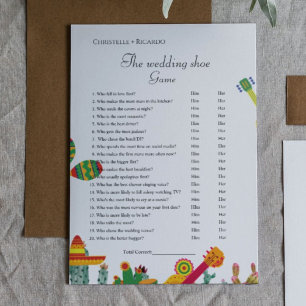 Faire-part jeu de chaussures mariage taco bout amour jeu de f