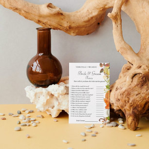 Faire-part Jeu de douche de mariée et de mariée citrouille