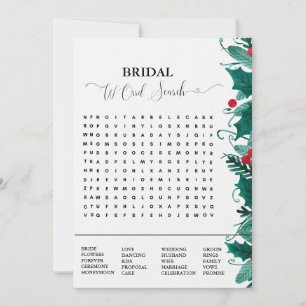 Faire-part Jeu de douche nuptiale noël mot de recherche jeu