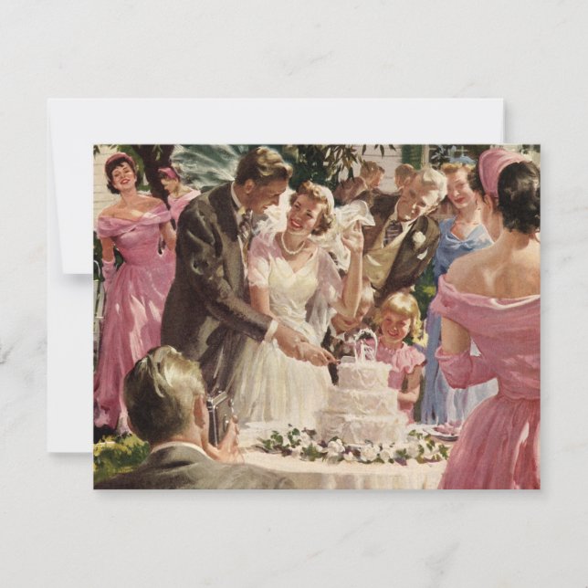 Faire-part Jeune mariée et jeune marié nouvellement mariés co (Devant)