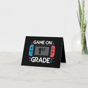 Faire-part Jeux activés 1re année de primaire Funny Gamer ret