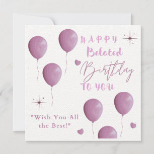Faire-part JEUX Anniversaire Belated POUR VOUS.