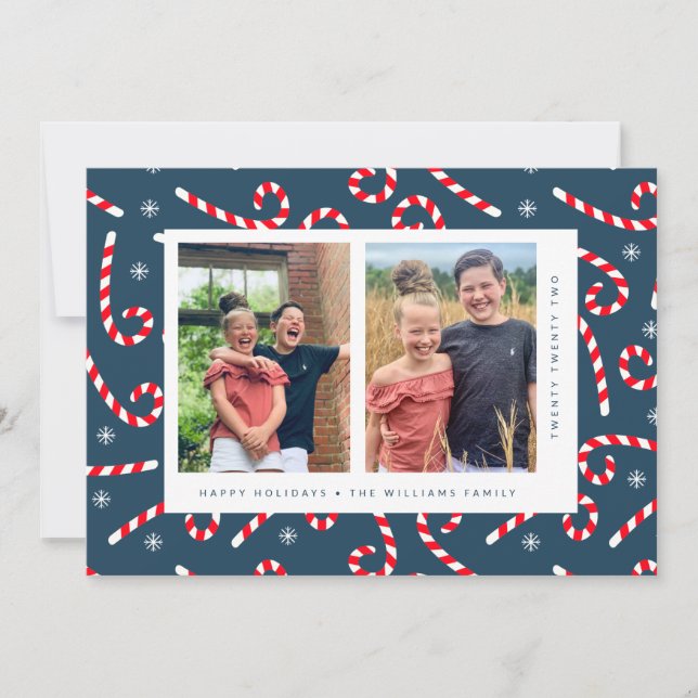 Faire-part JEUX VACANCES Sucres de canne de Noël (Devant)