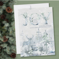 Joie de New Home Watercolor Stag Forest Moving