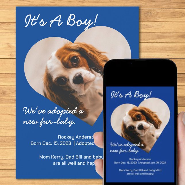 Faire-part Joli nouveau chiot (Créateur téléchargé)