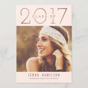 Faire-part Joyeuse année CARTON DE FIN D'ÉTUDES MODIFIABLE CO