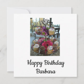 Faire-part Joyeux anniversaire Barbara