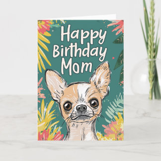 Faire-part Joyeux anniversaire maman - Chihuahua Pawfect Anni