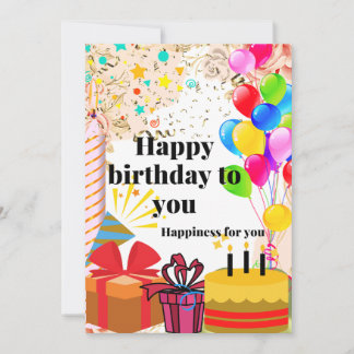 Faire-part Joyeux anniversaire pour toi