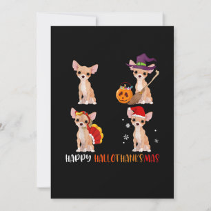 Faire-part Joyeux Hallothanksmas mignonne sorcière Turquie Sa