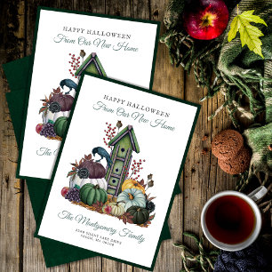 Faire-part Joyeux Halloween Gothique Nouvelle Maison Vacances