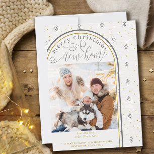 Faire-part Joyeux Noël de New Home Scandi Trees Moving