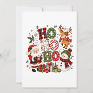 Faire-part Joyeux Noël Ho Ho Ho