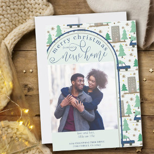 Faire-part Joyeux Noël Nouveau Accueil Photo Voiture et Appar