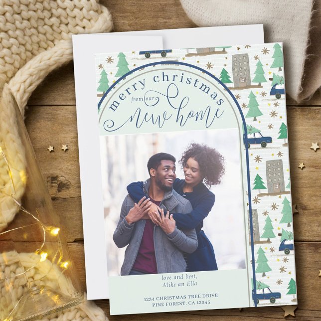 Faire-part Joyeux Noël Nouveau Accueil Photo Voiture et Appar (Créateur téléchargé)