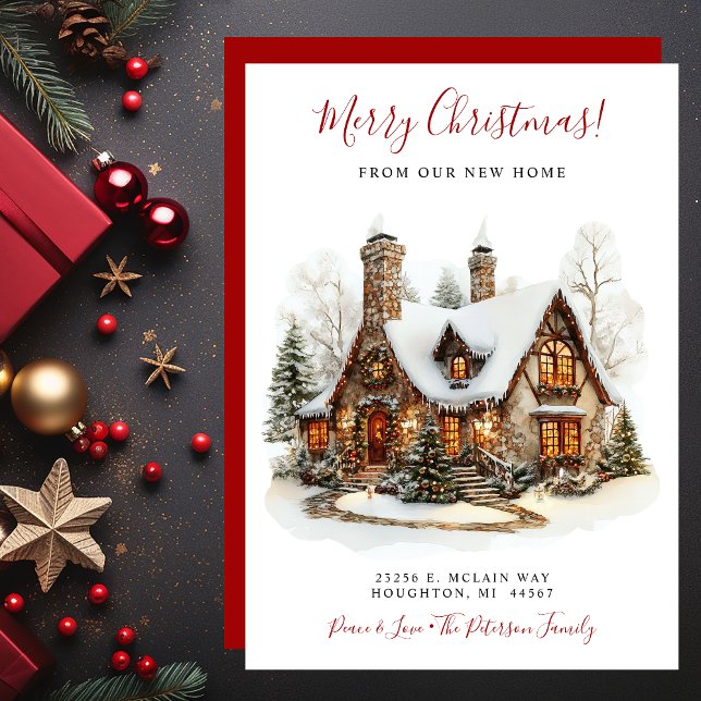 Faire-part Joyeux Noël Nouveau foyer Se déplacer (Créateur téléchargé)