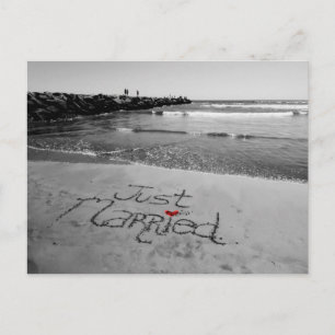 Faire-part Juste carte postale mariée