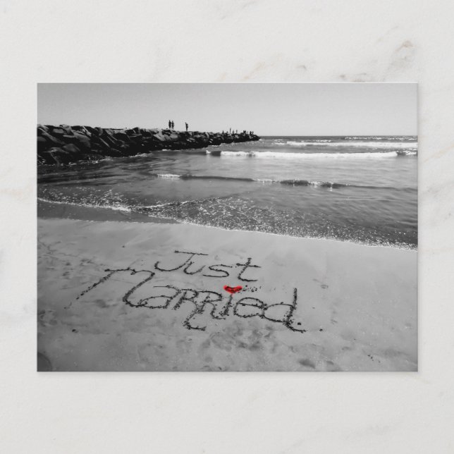 Faire-part Juste carte postale mariée (Devant)