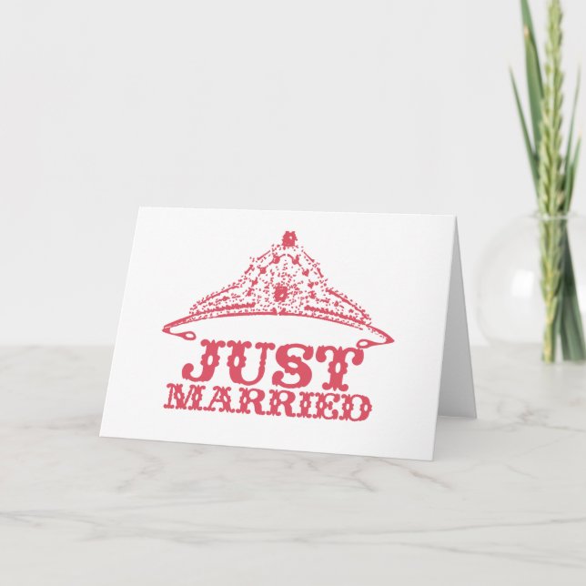 Faire-part Juste marié Princesse mariée Tiara Mariages (Devant)