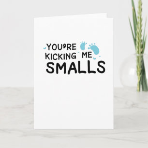 Faire-part Kicking Me Smalls Grossesse Maternité drôle Maman