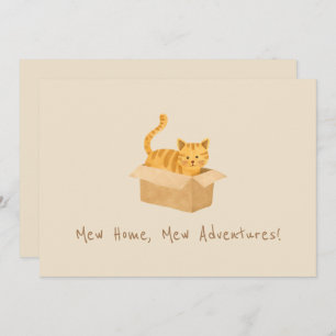 Faire-part Kitty on the Move Chat Moving