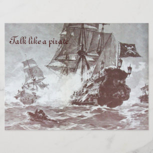 FAIRE-PART LA BATAILLE DE BATEAU DE PIRATE/PIRATES ANTIQUES