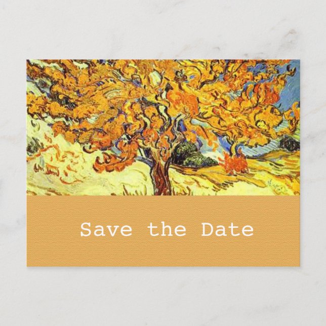 Faire-part La carte postale de sauvegarde de date de L'Arbre  (Devant)