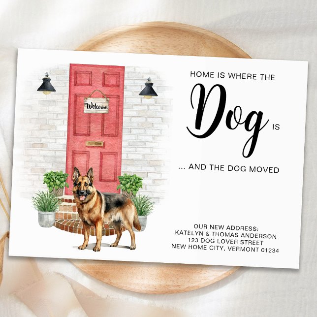 Faire-part La maison est là où le chien est que nous avons dé (Créateur téléchargé)