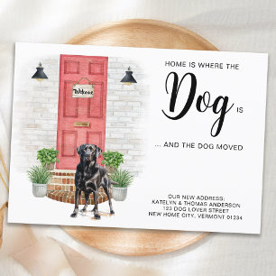Faire-part La maison est là où le chien est que nous avons dé
