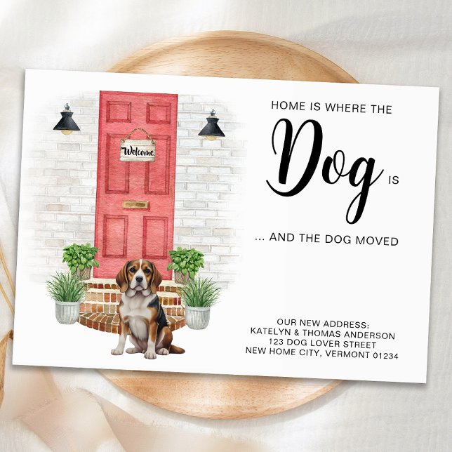 Faire-part La maison est là où le chien est que nous avons dé (Créateur téléchargé)