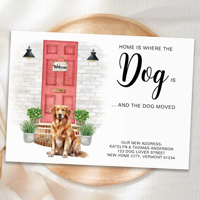 Faire-part La maison est là où le chien est que nous avons dé (Créateur téléchargé)