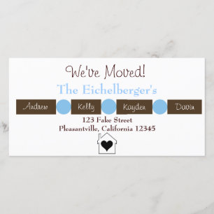 Faire-part La maison est là où se trouve le coeur