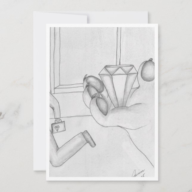 Faire-part La Panthère rose (Devant)