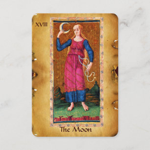 FAIRE-PART LA RENAISSANCE ANTIQUE TAROTS 18/LUNE