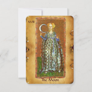 FAIRE-PART LA RENAISSANCE ANTIQUE TAROTS 18/LUNE