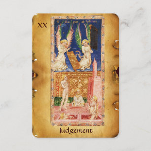 FAIRE-PART LA RENAISSANCE ANTIQUE TAROTS 20/JUGEMENT