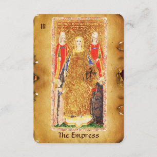 FAIRE-PART LA RENAISSANCE ANTIQUE TAROTS 3/IMPÉRATRICE
