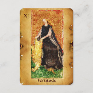 FAIRE-PART LA RENAISSANCE ANTIQUE TAROTS LA FORCE DE COURAGE